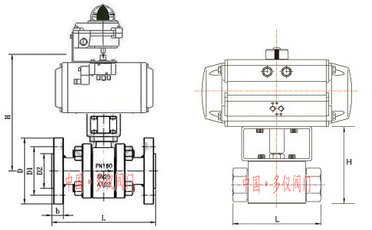 氣動高壓球閥結(jié)構(gòu)圖
